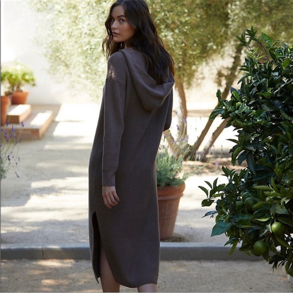 Free People Claudia Sweater Midi Dress Brown Size S